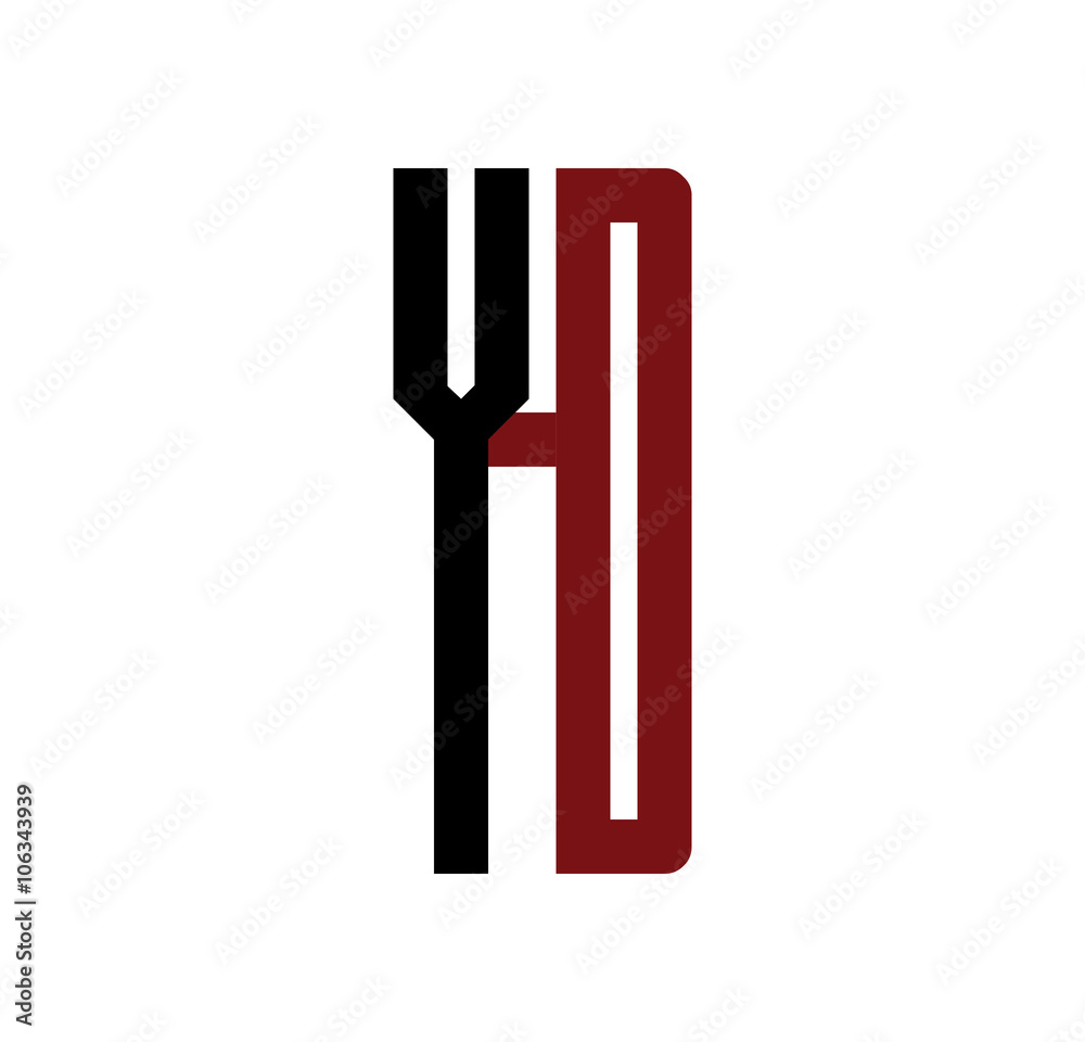 YD initial logo red and black YD initial logo red and black