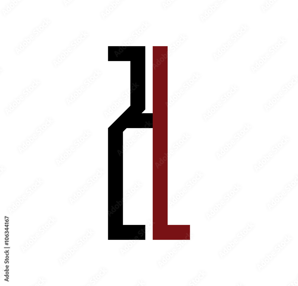 ZL initial logo red and black ZL initial logo red and black