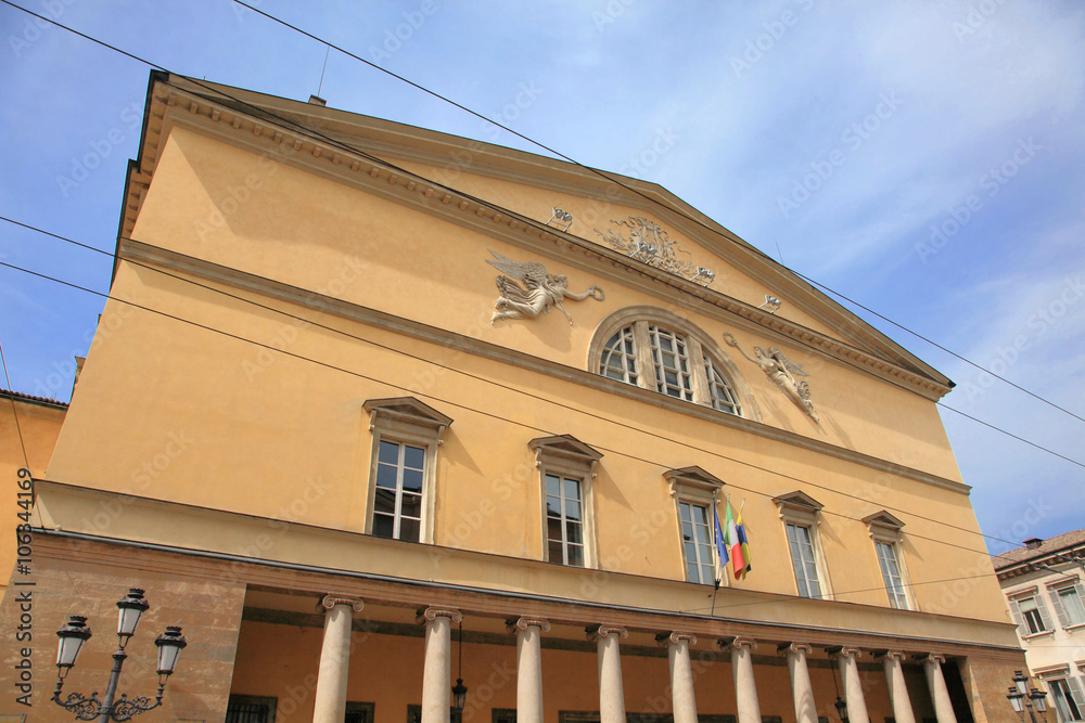 Obraz premium medieval historic old town of Parma, Italy