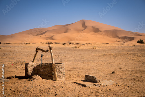 Old well, Morocco, Sahara Desert photo