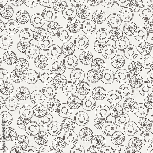 Vector Candy and Lollipop Seamless Pattern. Sweet Party Texture.