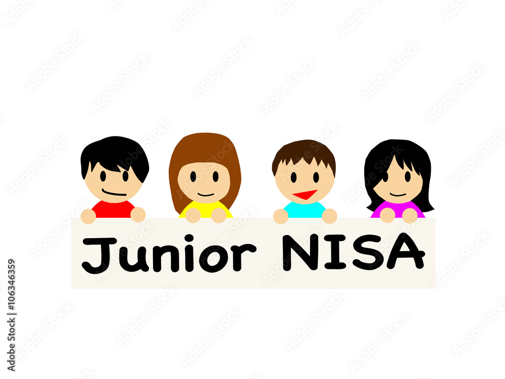 This cartoon-like flat vector illustration depicts Junior NISA. Junior NISA is a Japanese tax free system while an investor gains his or her money in the stock market for their grandchildren. This cartoon-like flat vector illustration depicts Junior NISA. Junior NISA is a Japanese tax free system while an investor gains his or her money in the stock market for their grandchildren.