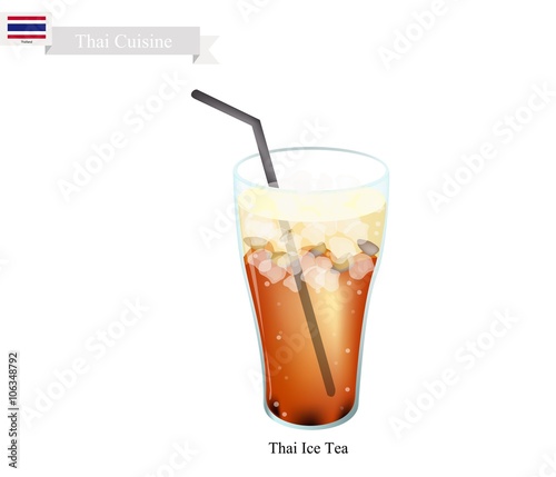 Thai Ice Milk Tea  A Famous Beverage in Thailand