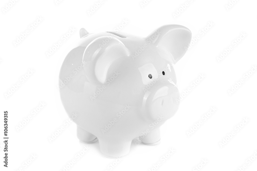 Piggy bank, isolated on white Piggy bank, isolated on white