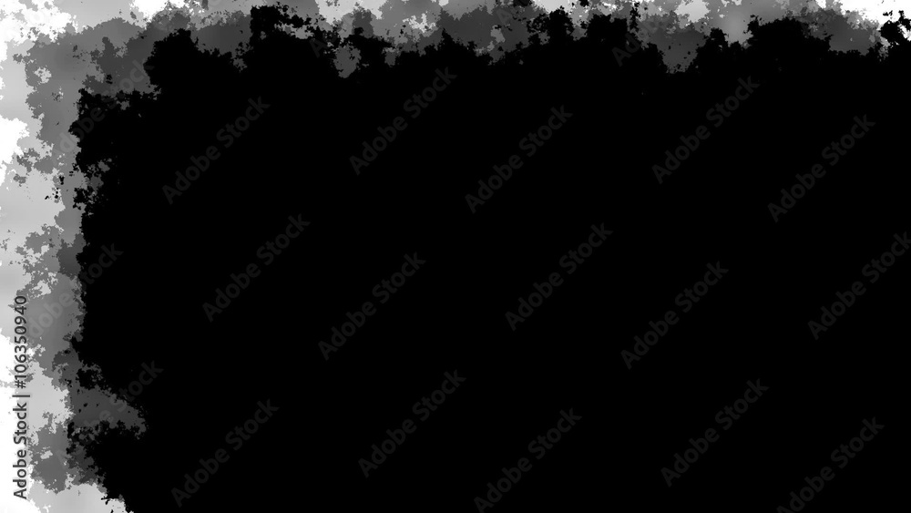 Black ink style transitions mattes