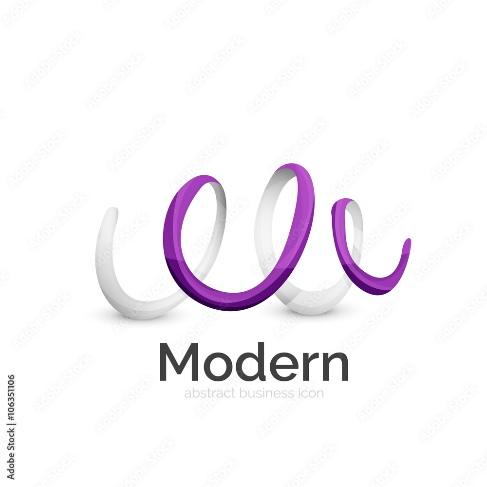 Obraz premium Vector ribbon logo