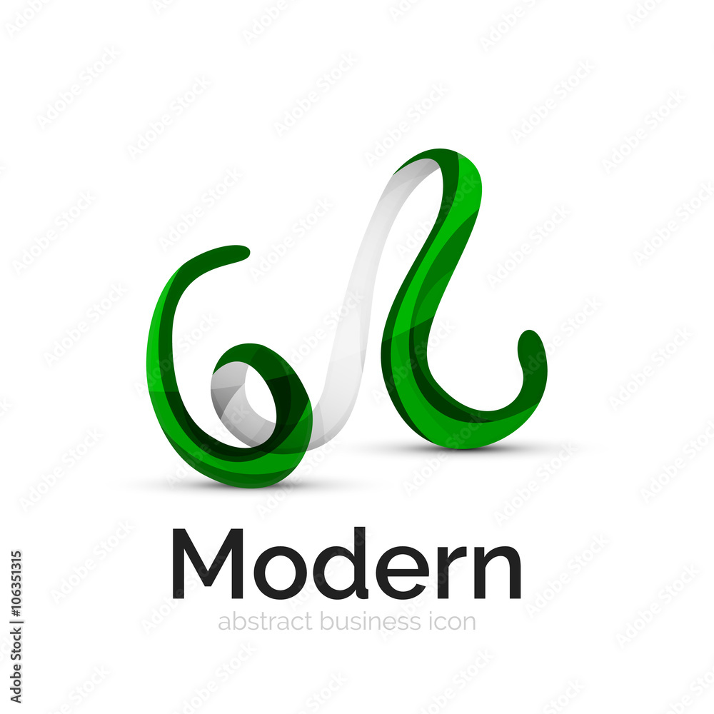 Ribbon swirl business logo Ribbon swirl business logo