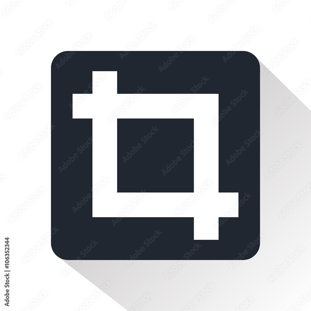 Obraz premium crop tool icon