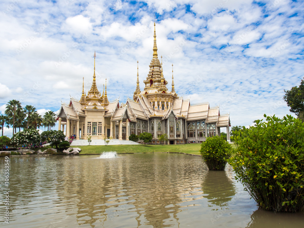 Landmark wat thai, Wat None Kum in Nakhon Ratchasima province Thailand