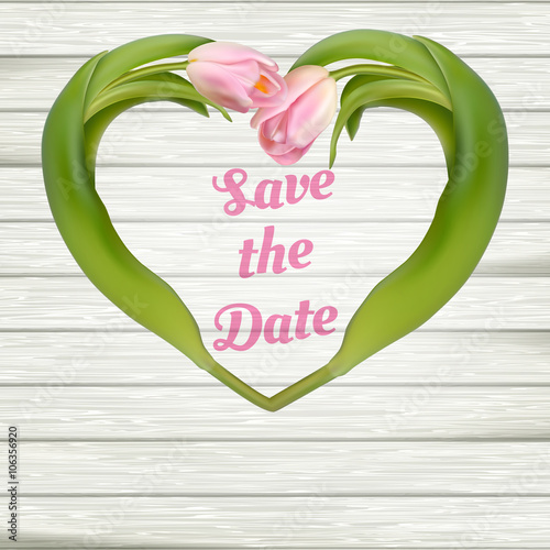 Save the date card. EPS 10 photo