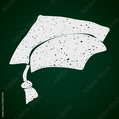 Simple doodle of a mortar hat