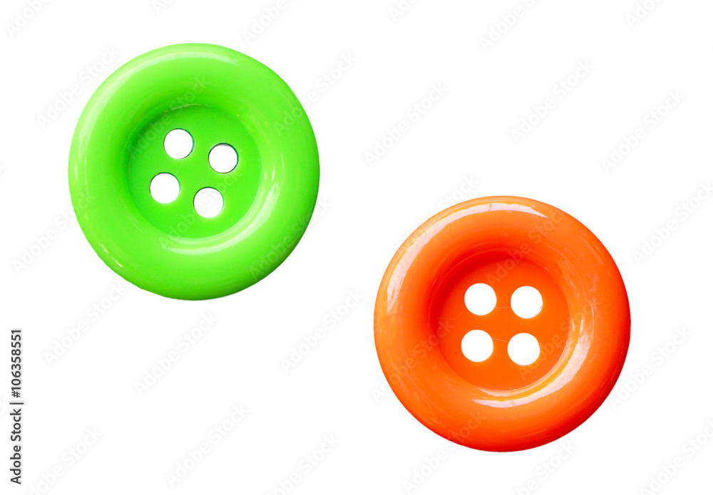 Close-up colorful sewing button. Close-up colorful sewing button.