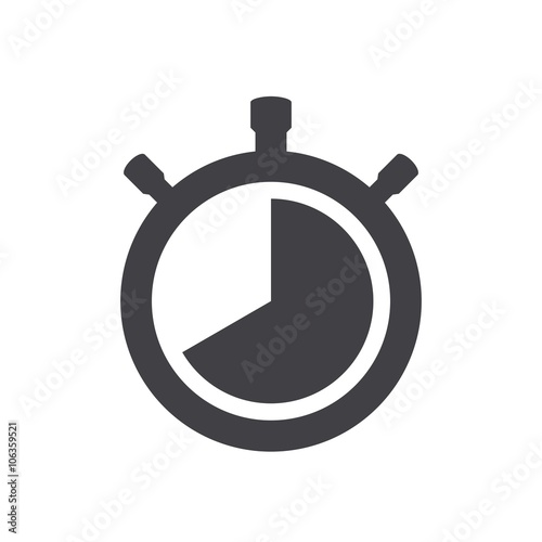 Stopwatch black icon