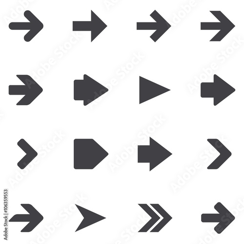 Arrow icon set