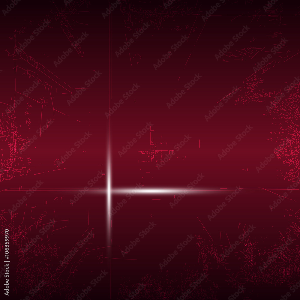 Red abstract background noise texture light lines technology vec