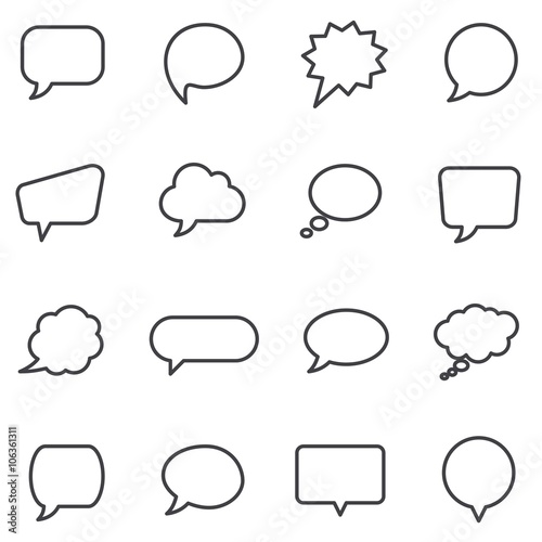 Speech bubbles and dialog balloons