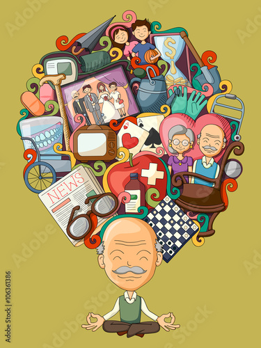 Dream and thought of old man