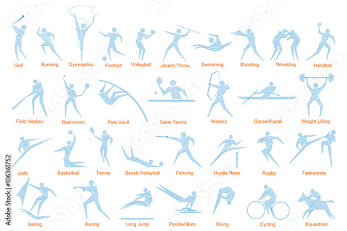 Collection of sports icon