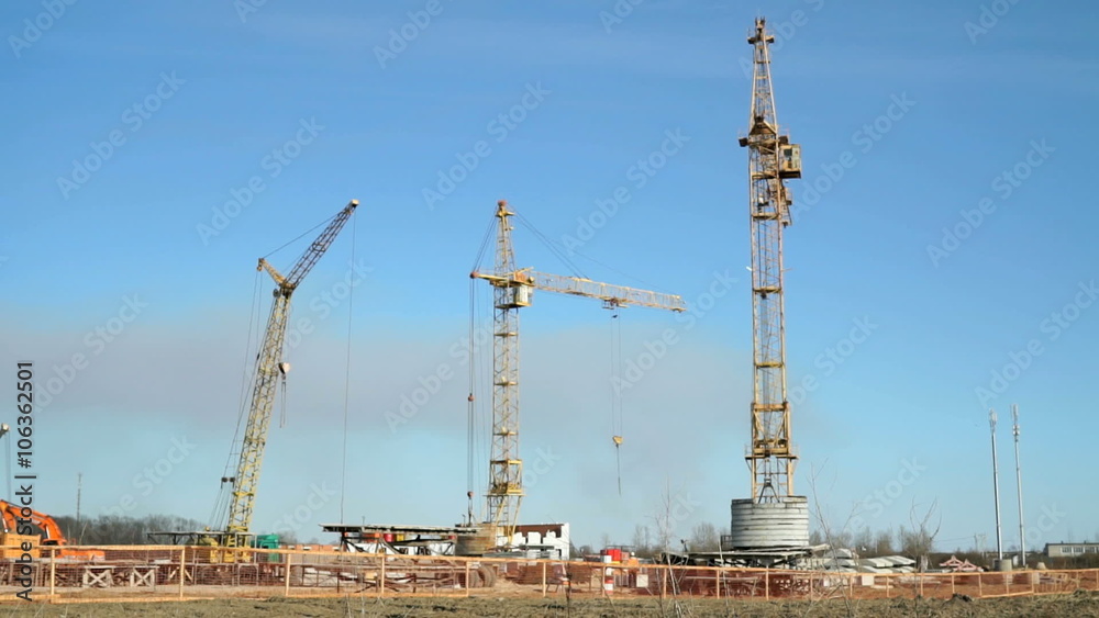 Beginning of construction of a residential complex Beginning of construction of a residential complex