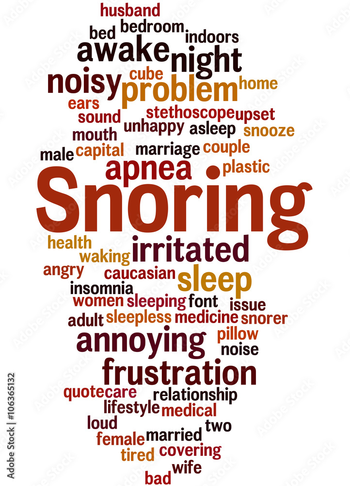 Snoring, word cloud concept 9