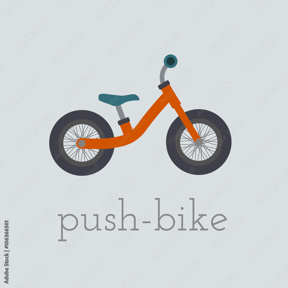 Vector push-bike illustration. push-bike isolated on white background. push bike vector. push bike illustration. Bike isolated vector Vector push-bike illustration. push-bike isolated on white background. push bike vector. push bike illustration. Bike isolated vector