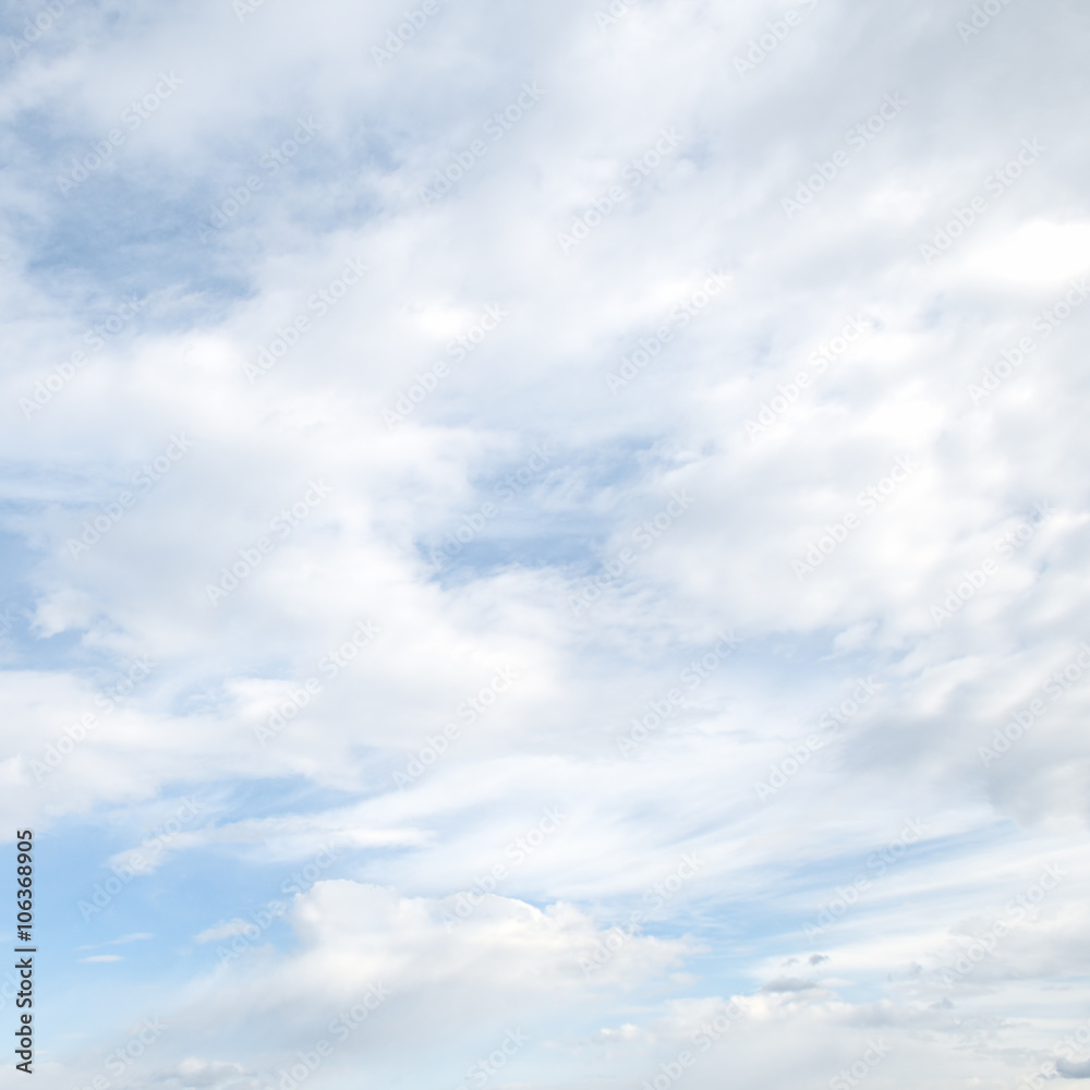 Naklejka premium white cloud on blue sky