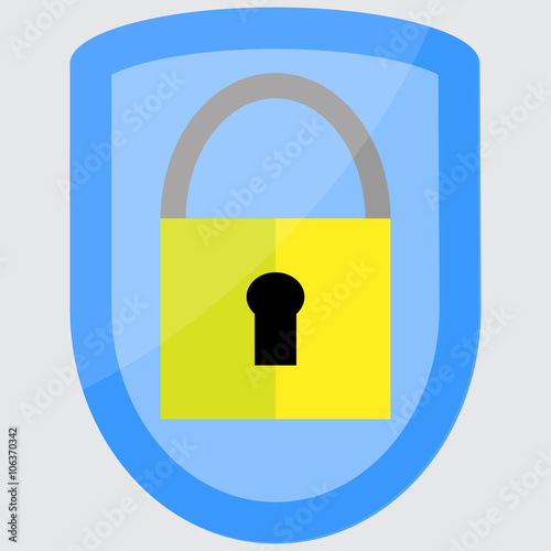 Protection padlock shield