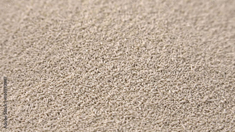 Portion of rotating dried Yeast as seamless loopable 4K UHD footage Portion of rotating dried Yeast as seamless loopable 4K UHD footage