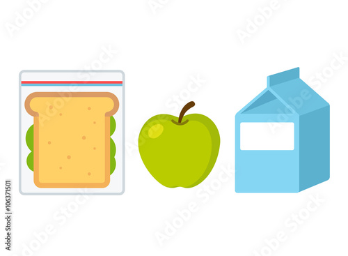 School lunch food