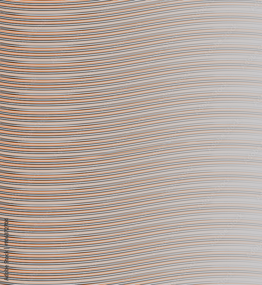 The background of thin black and orange stripes on gray The background of thin black and orange stripes on gray
