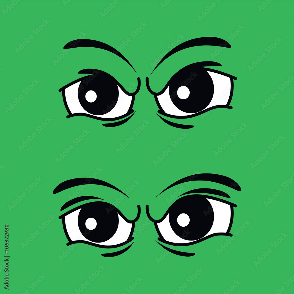 angry eye illustration