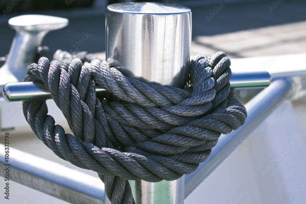 Obraz premium sailor mooring