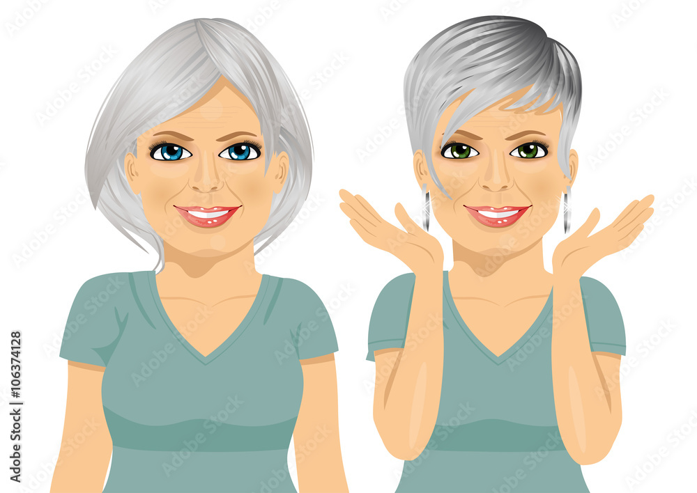 mature woman with different hairstyles mature woman with different hairstyles