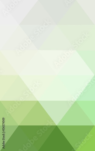 Green polygonal design pattern, which consist of triangles and gradient in origami style.