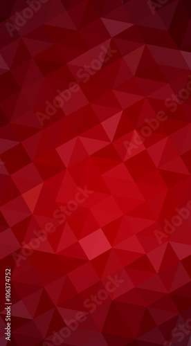 Dark red polygonal design illustration, which consist of triangl