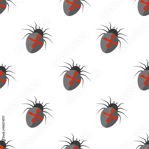 Color illustration of spider icon
