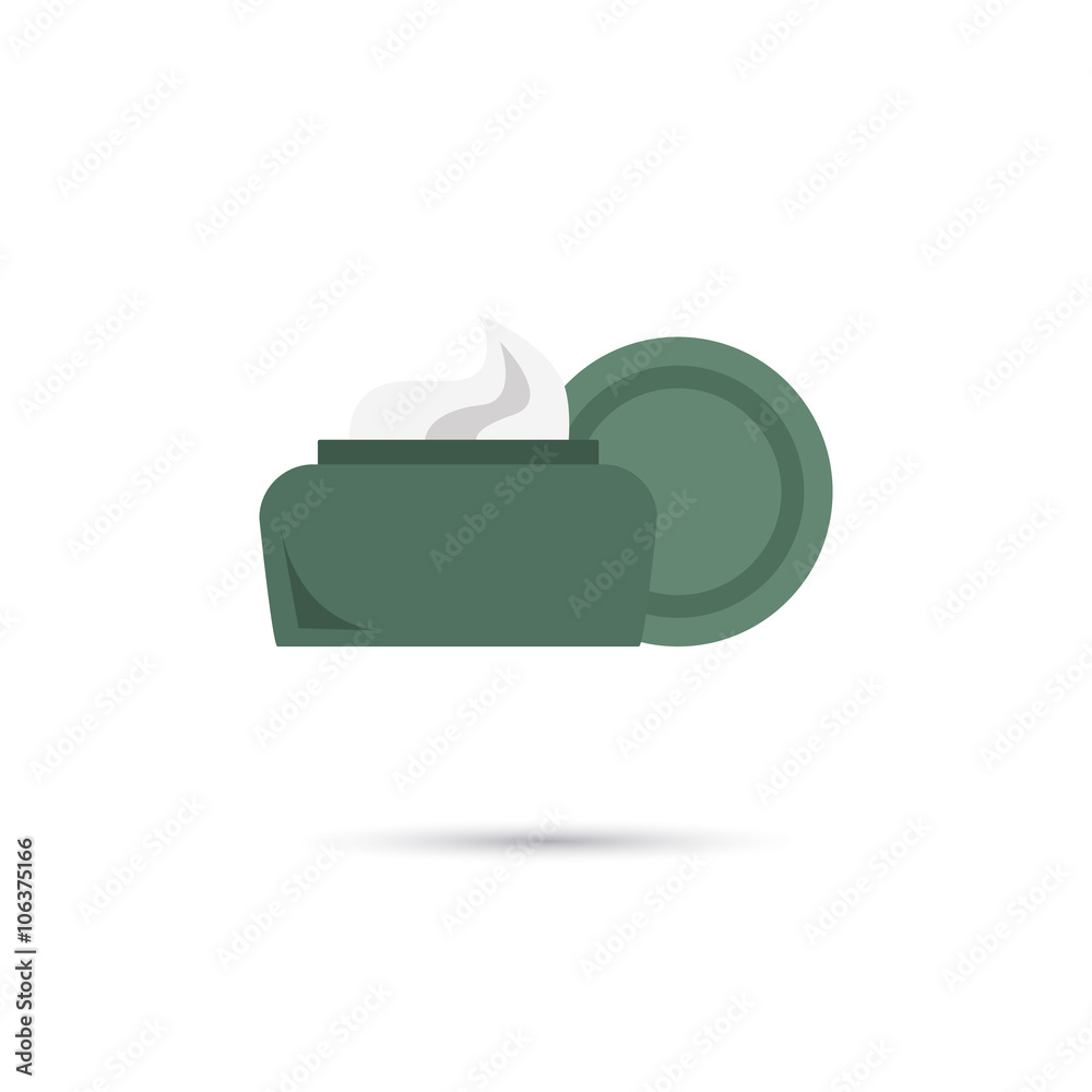 Fototapeta premium Color illustration of cream icon