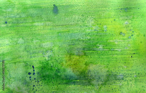 Blue, Green and Yellow Watercolor Background