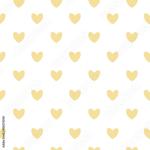 Happy Valentines Day Seamless Pattern Background with Heart. Vec
