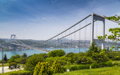 Foto Istanbul view from Otagtepe, Beykoz, European side view from the Anatolian side