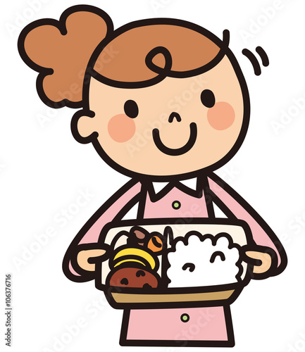 お弁当　お母さん　女性