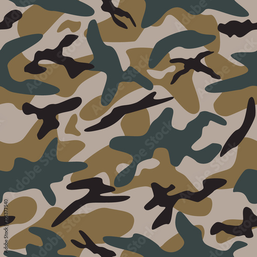 Vector illustration of camouflage pattern.