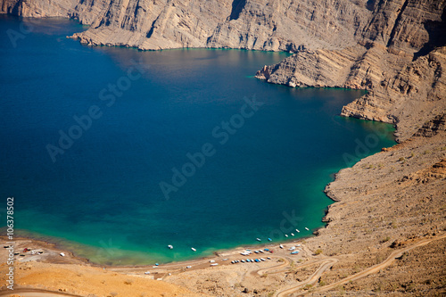 Khor Najd  a fjord in Musandam peninsula  Oman