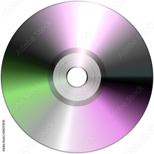 DVD isolated on White