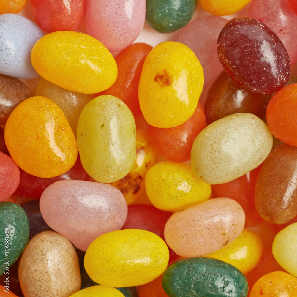 Surface covered with jelly beans Surface covered with jelly beans