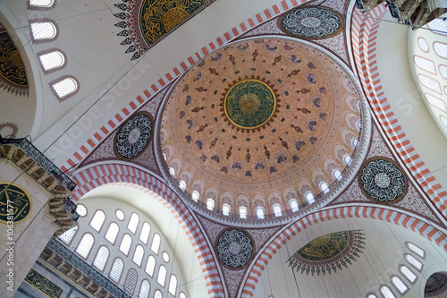 Suleymaniye Mosque interior...