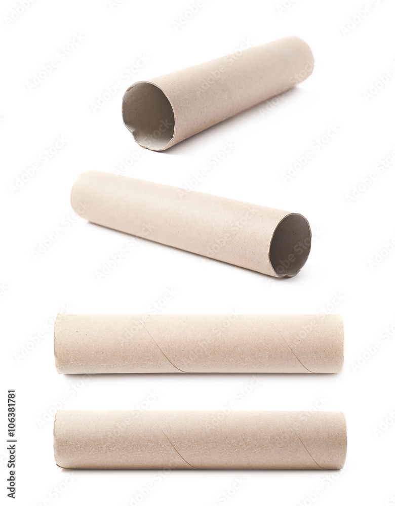 Empty tissue tube isolated Empty tissue tube isolated