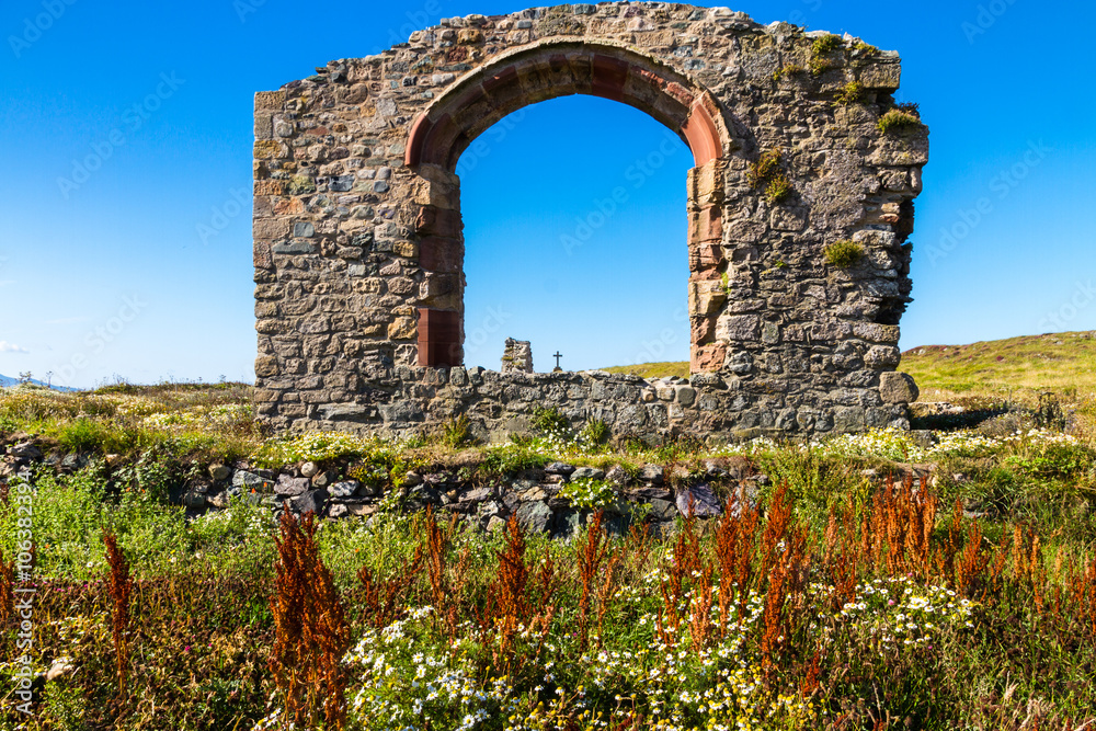 Ruin of Llanddwyn chapel, Anglesey