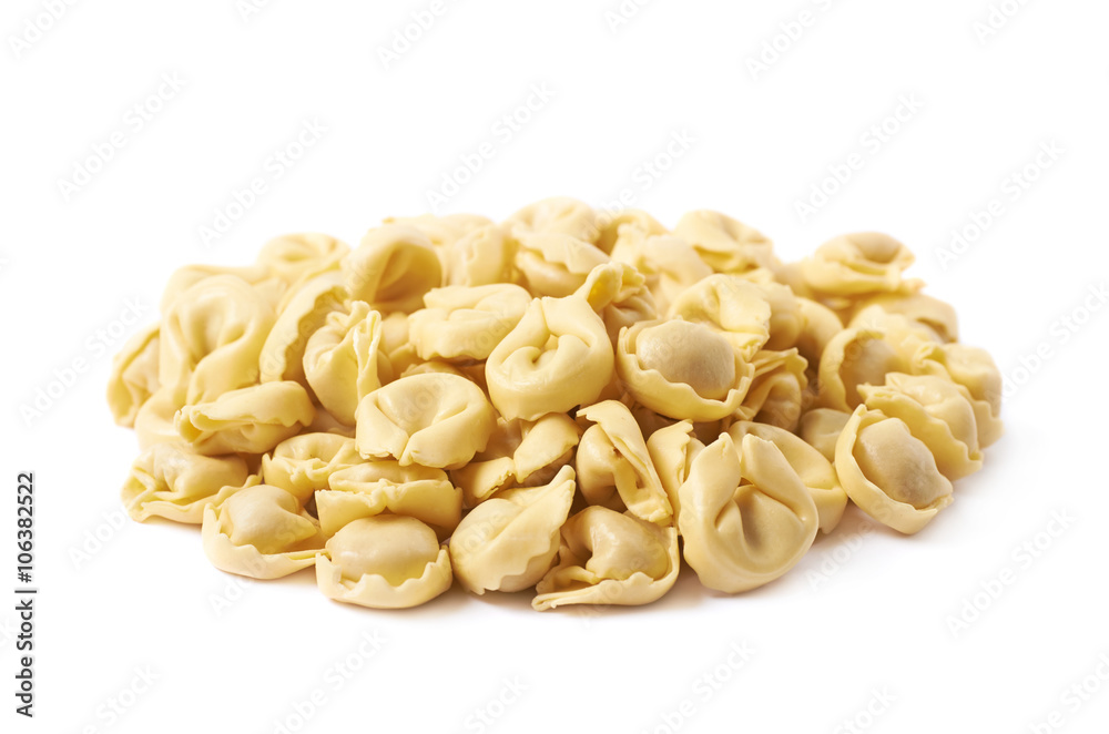 Pile of multiple ravioli isolated Pile of multiple ravioli isolated