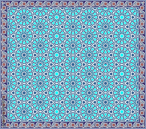 traditional turkish framed mosque pattern 02